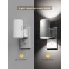 imageL LOHAS LED Night Light Night Lights Plug into Wall Color Changing Nightlight RGB with Light Sensor Home Decor for Gifts Holiday Hallway Bedroom Kids Room Christmas Halloween 2 PackDaylight White