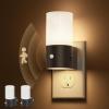 imageL LOHAS LED Motion Sensor Night Light 2 Pack Motion Activated Night Light Plug into Wall Dimmable 100LM Soft White 3000K Motion Sensor Light Indoor for Hallway Bedroom Stairway Bathroom ElderlyMotion Sensor