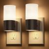 imageL LOHAS LED Motion Sensor Night Light 2 Pack Motion Activated Night Light Plug into Wall Dimmable 100LM Soft White 3000K Motion Sensor Light Indoor for Hallway Bedroom Stairway Bathroom ElderlyLight Sensor