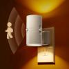imageL LOHAS LED Motion Sensor Night Light Plug in 2 Pack Motion Activated Night Light 0100LM Dimmable 3000K Soft White Motion Sensor Light Indoor for Bathroom Hallway Bedroom Stairway Kids ElderlyAmberWhite Shade