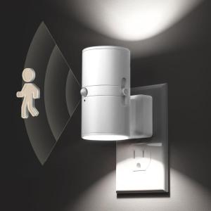 imageL LOHAS LED Motion Sensor Night Light Plug in 2 Pack Motion Activated Night Light 0100LM Dimmable 3000K Soft White Motion Sensor Light Indoor for Bathroom Hallway Bedroom Stairway Kids ElderlyDaylight WhiteWhite Shade
