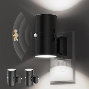 imageL LOHAS LED Motion Sensor Night Light Plug in 2 Pack Motion Activated Night Light 0100LM Dimmable 3000K Soft White Motion Sensor Light Indoor for Bathroom Hallway Bedroom Stairway Kids ElderlyDaylight White