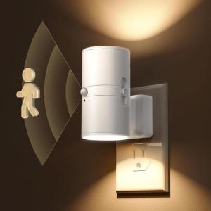 imageL LOHAS LED Motion Sensor Night Light Plug in 2 Pack Motion Activated Night Light 0100LM Dimmable 3000K Soft White Motion Sensor Light Indoor for Bathroom Hallway Bedroom Stairway Kids ElderlySoft WhiteWhite Shade