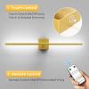 imageL LOHAS LED Battery Operated Wall Sconces Set of 2 Battery Wall Sconce 10000mAh Gold Rechargeable Sconces 6000K 283 Inch Wireless Wall Lights Sconce Wall Decor for Bedroom Living RoomGold