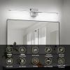 imageL LOHAS LED Battery Operated Wall Sconces Set of 2 Battery Wall Sconce 10000mAh Gold Rechargeable Sconces 6000K 283 Inch Wireless Wall Lights Sconce Wall Decor for Bedroom Living RoomNickel