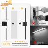 imageL LOHAS LED Battery Operated Wall Sconces Set of 2 Battery Wall Sconce 10000mAh Gold Rechargeable Sconces 6000K 283 Inch Wireless Wall Lights Sconce Wall Decor for Bedroom Living RoomBlack