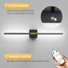 imageL LOHAS LED Battery Operated Wall Sconces Set of 2 Battery Wall Sconce 10000mAh Gold Rechargeable Sconces 6000K 283 Inch Wireless Wall Lights Sconce Wall Decor for Bedroom Living RoomGold and Black