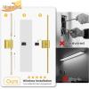 imageL LOHAS LED Battery Operated Wall Sconces Set of 2 Battery Wall Sconce 10000mAh Gold Rechargeable Sconces 6000K 283 Inch Wireless Wall Lights Sconce Wall Decor for Bedroom Living RoomGold