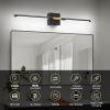 imageL LOHAS LED Battery Operated Wall Sconces Set of 2 Battery Wall Sconce 10000mAh Gold Rechargeable Sconces 6000K 283 Inch Wireless Wall Lights Sconce Wall Decor for Bedroom Living RoomGold and Black