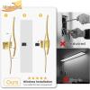 imageL LOHAS LED Battery Operated Wall Sconces Set of 2 Battery Wall Sconce 7200mAh Gold Rechargeable Sconces 3000K 316 Inch Dimmable Wireless Wall Lights Sconce Wall Decor for Bedroom Living RoomGold