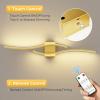 imageL LOHAS LED Battery Operated Wall Sconces Set of 2 Battery Wall Sconce 7200mAh Gold Rechargeable Sconces 3000K 316 Inch Dimmable Wireless Wall Lights Sconce Wall Decor for Bedroom Living RoomGold