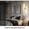 imageL LOHAS LED Battery Operated Wall Sconces Set of 2 Battery Wall Sconce 7200mAh Gold Rechargeable Sconces 3000K 316 Inch Dimmable Wireless Wall Lights Sconce Wall Decor for Bedroom Living RoomNickel