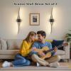 imageL LOHAS LED Battery Operated Wall Sconces Set of 2 Battery Wall Sconce 7200mAh Gold Rechargeable Sconces 3000K 316 Inch Dimmable Wireless Wall Lights Sconce Wall Decor for Bedroom Living RoomBlack