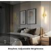 imageL LOHAS LED Battery Operated Wall Sconces Set of 2 Battery Wall Sconce 7200mAh Gold Rechargeable Sconces 3000K 316 Inch Dimmable Wireless Wall Lights Sconce Wall Decor for Bedroom Living RoomGold
