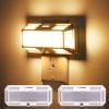imageL LOHAS LED Bright Night Light Night Lights Plug into Wall 0250LM LED Night Light Dusk to Dawn Sensor 2W Dimmable Nightlight Soft White 3000K for Bathroom Hallway Bedroom Adults StairwaySoft White