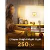 imageL LOHAS LED Bright Night Light Night Lights Plug into Wall 0250LM LED Night Light Dusk to Dawn Sensor 2W Dimmable Nightlight Soft White 3000K for Bathroom Hallway Bedroom Adults StairwaySoft White