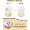 imageL LOHAS LED Cute Duck Night Light Kawaii Duck Lamp Desk Decor Cute Stuff Squishy Duck Light 16 Colors Table Lamp with Remote Control USB Rechargeable Ideal Funny Gifts