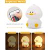 imageL LOHAS LED Cute Duck Night Light Kawaii Duck Lamp Desk Decor Cute Stuff Squishy Duck Light 16 Colors Table Lamp with Remote Control USB Rechargeable Ideal Funny Gifts
