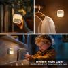 imageL LOHAS LED Motion Sensor Night Light 2 Pack Rechargeable Battery Night Light 61530LM Adjustable Battery Operated Lights3000K1W LED StickOn Magnetic Closet Nightlight for KidsStairs Hallway
