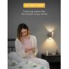 imageL LOHAS LED Night Light Night Lights Plug into Wall Dimmable Night Light 0100LM Soft White 3000K Plug in Night Light Light Sensor Nightlight LED Night Light for Hallway Bathroom Kitchen 4 PackSoft WhiteWhite Shade