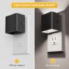 imageL LOHAS LED Night LightNight Lights Plug into Wall2PackDimmable Night Light with Light Sensor3000K Warm WhiteGold Nightlight for Bathroom Hallway KitchenDaylight White
