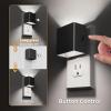 imageL LOHAS LED Night LightNight Lights Plug into Wall2PackDimmable Night Light with Light Sensor3000K Warm WhiteGold Nightlight for Bathroom Hallway KitchenDaylight White