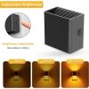 imageL LOHAS LED Night LightNight Lights Plug into Wall2PackDimmable Night Light with Light Sensor3000K Warm WhiteGold Nightlight for Bathroom Hallway KitchenAmber