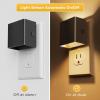 imageL LOHAS LED Night LightNight Lights Plug into Wall2PackDimmable Night Light with Light Sensor3000K Warm WhiteGold Nightlight for Bathroom Hallway KitchenSoft White