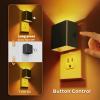 imageL LOHAS LED Night LightNight Lights Plug into Wall2PackDimmable Night Light with Light Sensor3000K Warm WhiteGold Nightlight for Bathroom Hallway KitchenAmber