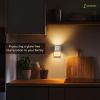 imageL LOHAS LED Night LightNight Lights Plug into Wall2PackDimmable Night Light with Light Sensor3000K Warm WhiteGold Nightlight for Bathroom Hallway KitchenSoft WhiteSilver