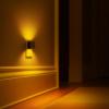 imageL LOHAS LED Night LightNight Lights Plug into Wall2PackDimmable Night Light with Light Sensor3000K Warm WhiteGold Nightlight for Bathroom Hallway KitchenAmber