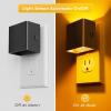 imageL LOHAS LED Night LightNight Lights Plug into Wall2PackDimmable Night Light with Light Sensor3000K Warm WhiteGold Nightlight for Bathroom Hallway KitchenAmber