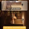 imageL LOHAS LED Night Lights Plug into Wall 2 Pack Dimmable Modern LED Bright Night Light for KidsDusk to Dawn Sensor 0150LM Adjustable BrightnessSoft White 3000K for Hallway Bedroom StairwaySquare2Pack