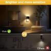 imageL LOHAS LED Night Lights Plug into Wall 2 Pack Dimmable Modern LED Bright Night Light for KidsDusk to Dawn Sensor 0150LM Adjustable BrightnessSoft White 3000K for Hallway Bedroom StairwaySquare