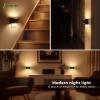 imageL LOHAS LED Night Lights Plug into Wall 2 Pack Dimmable Modern LED Bright Night Light for KidsDusk to Dawn Sensor 0150LM Adjustable BrightnessSoft White 3000K for Hallway Bedroom StairwayArc1Pack