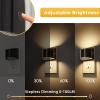 imageL LOHAS LED Night Lights Plug into Wall 2 Pack Dimmable Modern LED Bright Night Light for KidsDusk to Dawn Sensor 0150LM Adjustable BrightnessSoft White 3000K for Hallway Bedroom StairwayArc