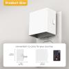 imageL LOHAS LED Night Lights Plug into Wall 2 Pack Dimmable Modern LED Bright Night Light for KidsDusk to Dawn Sensor 0150LM Adjustable BrightnessSoft White 3000K for Hallway Bedroom StairwaySquareWhite