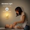 imageL LOHAS LED Night Lights Plug into Wall 2 Pack LED Dimmable Night Light with Light Sensors 3060LM Adjustable Brightness Nightlights Soft White 3000K Automatic Night Light for Kid HallwaySoft White