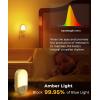 imageL LOHAS LED Night Lights Plug into Wall 2 Pack LED Dimmable Night Light with Light Sensors 3060LM Adjustable Brightness Nightlights Soft White 3000K Automatic Night Light for Kid HallwayAmber