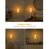 imageL LOHAS LED Night Lights Plug into Wall 2 Pack LED Dimmable Night Light with Light Sensors 3060LM Adjustable Brightness Nightlights Soft White 3000K Automatic Night Light for Kid HallwayAmber