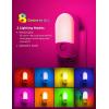 imageL LOHAS LED Night Lights Plug into Wall 2 Pack LED Dimmable Night Light with Light Sensors 3060LM Adjustable Brightness Nightlights Soft White 3000K Automatic Night Light for Kid HallwayRGB Red  Green  Blue