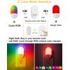 imageL LOHAS LED Night Lights Plug into Wall 2 Pack LED Dimmable Night Light with Light Sensors 3060LM Adjustable Brightness Nightlights Soft White 3000K Automatic Night Light for Kid HallwayRGB Red  Green  Blue