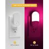 imageL LOHAS LED Night Lights Plug into Wall 2 Pack LED Dimmable Night Light with Light Sensors 3060LM Adjustable Brightness Nightlights Soft White 3000K Automatic Night Light for Kid HallwayRGB Red  Green  Blue