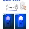 imageL LOHAS LED Night Lights Plug into Wall 2 Pack LED Dimmable Night Light with Light Sensors 3060LM Adjustable Brightness Nightlights Soft White 3000K Automatic Night Light for Kid HallwayBlue