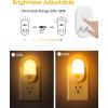 imageL LOHAS LED Night Lights Plug into Wall 2 Pack LED Dimmable Night Light with Light Sensors 3060LM Adjustable Brightness Nightlights Soft White 3000K Automatic Night Light for Kid HallwayAmber