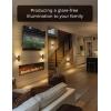 imageL LOHAS LED Night Lights Plug into Wall 2PACK Decorative Plug in Night Light with Light Sensor0100LM Adjustable BrightnessSoft White 3000K Nightlight for Hallway Bedroom Bathroom