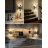 imageL LOHAS LED Night Lights Plug into Wall 2PACK Decorative Plug in Night Light with Light Sensor0100LM Adjustable BrightnessSoft White 3000K Nightlight for Hallway Bedroom Bathroom
