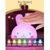 imageLOHAS Bunny Ice Cream Cute Night Lights 7 Colors Kawaii Desk Decor Pat Control and Rechargeable Base Funny Gift for Girls Bedroom and Nursery Dcor