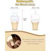 imageLOHAS Bunny Ice Cream Cute Night Lights 7 Colors Kawaii Desk Decor Pat Control and Rechargeable Base Funny Gift for Girls Bedroom and Nursery Dcor