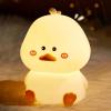 imageL LOHAS LED Cute Duck Night Light Kawaii Duck Lamp Desk Decor Cute Stuff Squishy Duck Light 16 Colors Table Lamp with Remote Control USB Rechargeable Ideal Funny Gifts